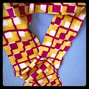 1960s vintage Twill silk Scarf By Sally Gee